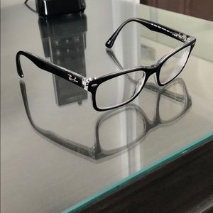 RayBan black frame glasses